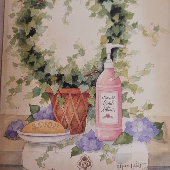 COPY - Bathroom Wall Decor Vintage Picture Plaques LOT OF 2 Flower Soap Bath Si… - Picture 9 of 10